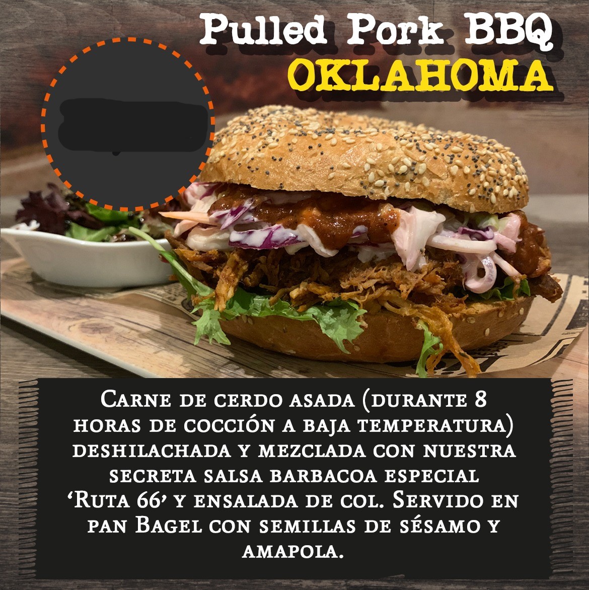 Burguer Pulled Pork Oklahoma